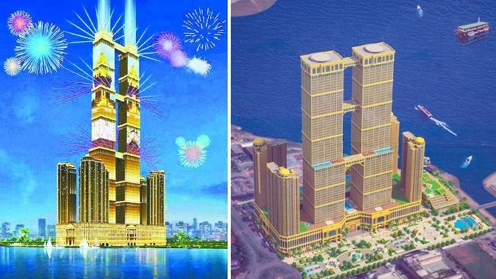 บริษัทจีนวางแผนสร้าง “ตึกแฝดที่สูงที่สุดในโลก” ที่กัมพูชา มุ่งเน้นการลงทุนในต่างแดน
