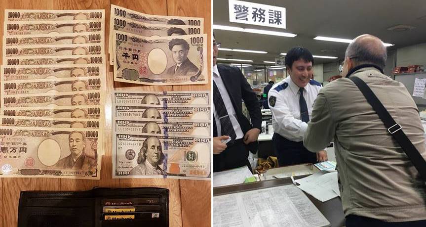 นักท่องเที่ยวทำกระเป๋าเงินหายในญี่ปุ่น สุดท้ายได้คืนที่สถานีตำรวจ เงินครบ ไม่หายซักแดง!?