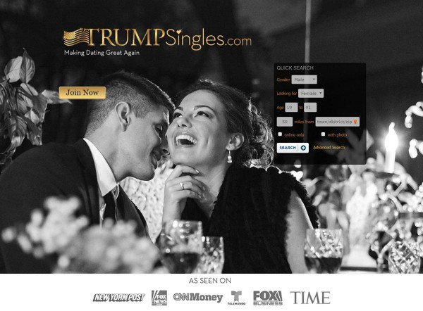หนุ่มมะกันสร้าง “Trump Singles” เว็บไซต์หาคู่เดทสำหรับคนที่สนับสนุนทรัมป์โดยเฉพาะ!!