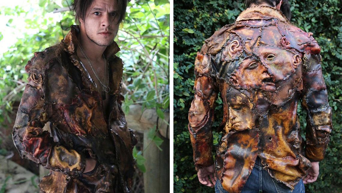 ศิลปินออกแบบเสื้อแจ็คเก็ตลาย “หนังมนุษย์” จะมีใครกล้าซื้อมาใส่เดินเล่นรึเปล่าเนี่ย!?