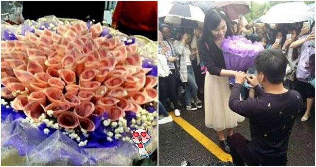 สายเปย์ที่แท้จริง!! หนุ่มจีนทำช่อดอกเงินมูลค่า 25,000 บาท เป็นของขวัญให้แฟนสาว