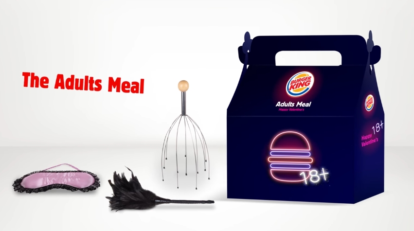 Burger King เปิดขายชุด “แฮปปี้มีล” สำหรับผู้ใหญ่ในช่วงวาเลนไทน์ กับของเล่นสุดสยิว!!