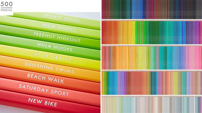 ระบายกันจนเมื่อยมือ บริษัทญี่ปุ่นผลิต “ดินสอสี 500 แท่ง” มีทุกเฉดสีให้เลือกใช้!!