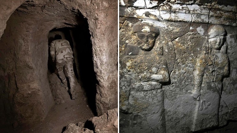 ทหารอิรักพบอุโมงค์ใต้สุสานเก่าแก่หลังถูก ISIS ระเบิด เต็มไปด้วยวัตถุโบราณอายุ 3,000 ปี