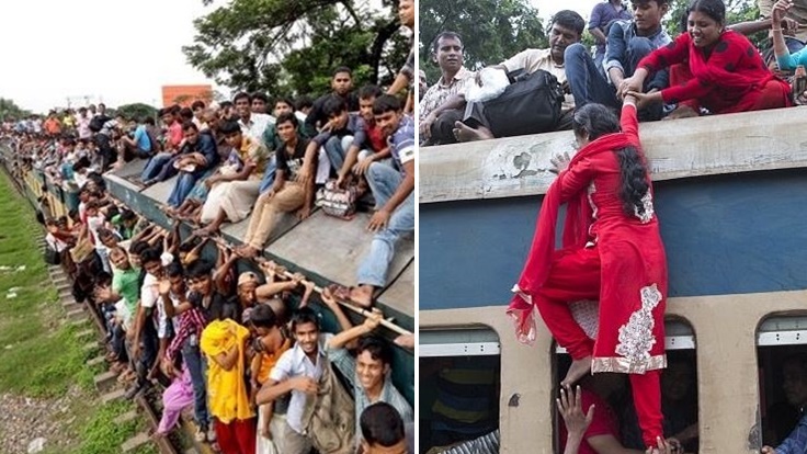 ชีวิตชาวบังกลาเทศกับวิถีรถไฟ แออัดยิ่งกว่าปลากระป๋อง ตั๋วยืนไม่ต้อง ขอตั๋วหลังคา!!