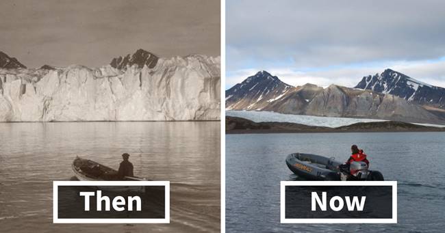 ชมภาพของ ‘ธารน้ำแข็ง’ เมื่อยุค 1900s เปรียบเทียบกับยุคปัจจุบัน ช่างแตกต่างกันเหลือเกิน