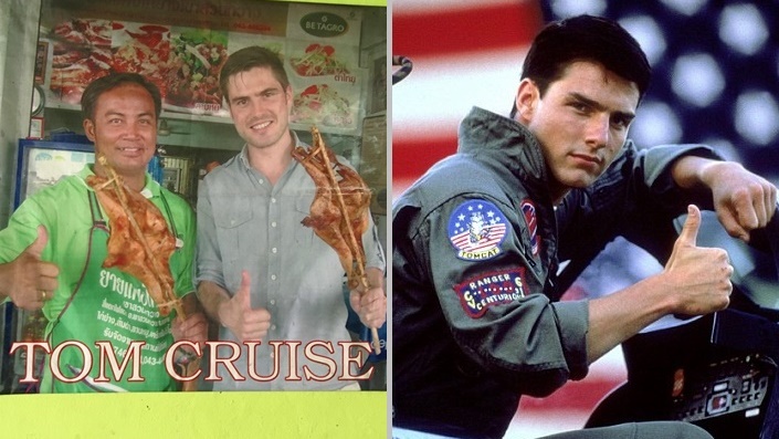 หนุ่มไทยถ่ายรูป “Tom Cruise ไลค์ไก่ย่าง” พร้อมปริ้นท์แปะข้างฝา แต่…ผิดคนแล้วเห้ย!!