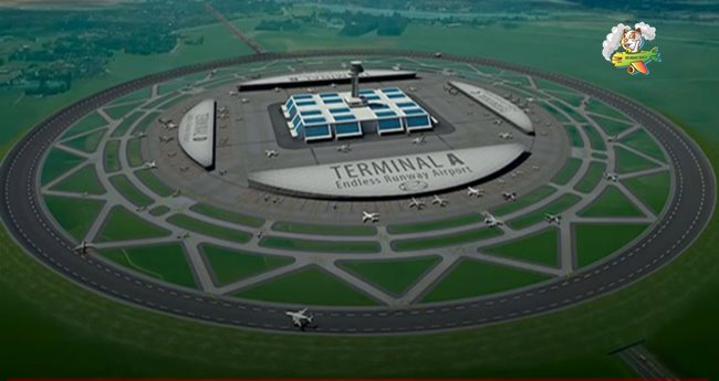 นักวิจัยฯ เผยแนวคิดสร้างสนามบินวงกลม เพื่อช่วยลดปัญหาลมแรง ทำเครื่องหลุดรันเวย์