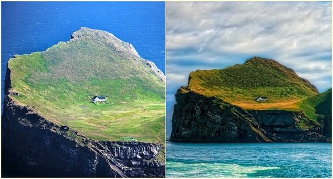 พาไปดูบ้านหลังน้อยผู้โดดเดี่ยว ตั้งอยู่บนเกาะ Elliðaey อันห่างไกลในประเทศไอซ์แลนด์…