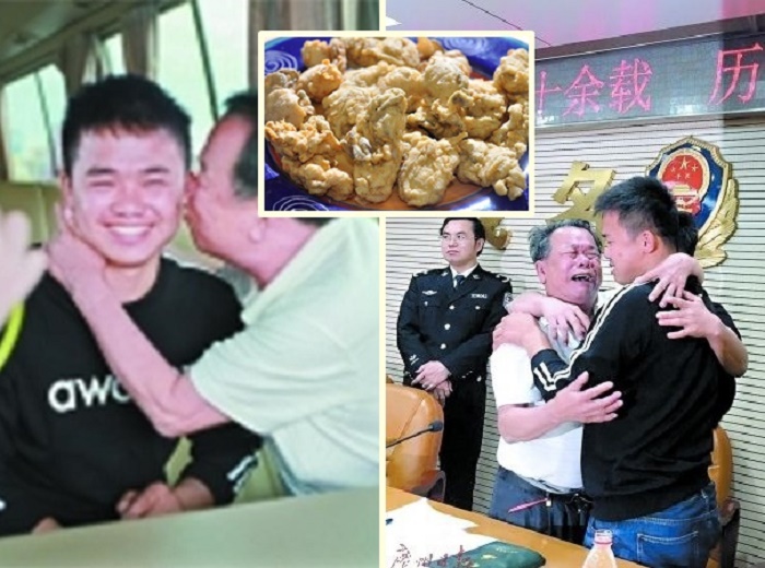 หนุ่มจีนได้กลับมาพบหน้าพ่ออีกครั้ง เพราะรสชาติ “หอยทอด หลังถูกลักพาตัวหายไป 13 ปี