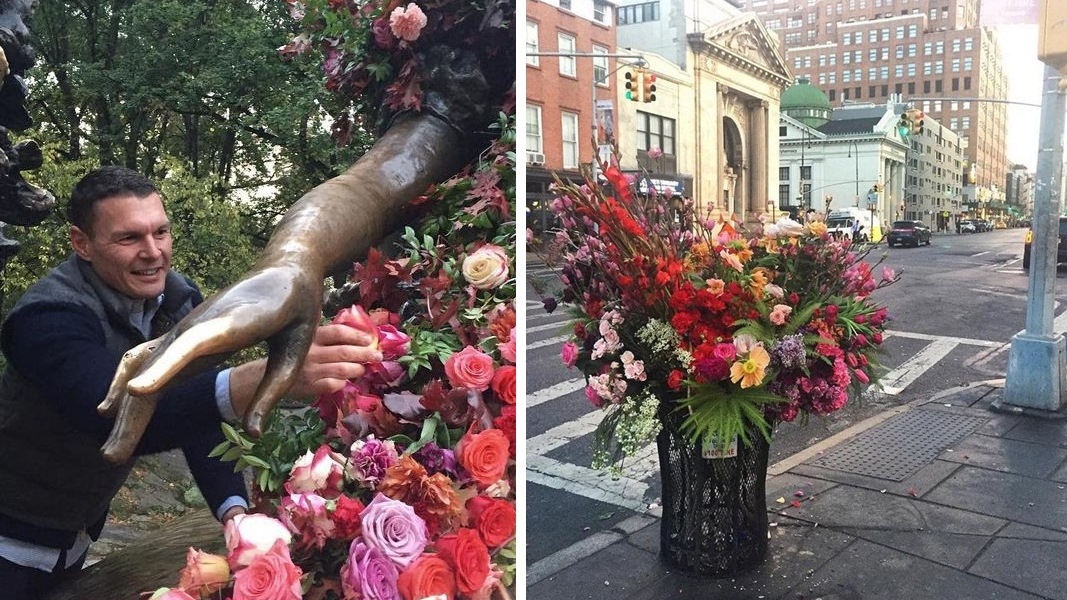 ช่างจัดดอกไม้ชาวนิวยอร์ก เสกช่อดอกไม้ไว้ในเมือง สีสันที่เบ่งบานสร้างรอยยิ้มทุกมุมถนน