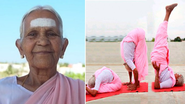 คุณยายปรมาจารย์โยคะวัย 98 ปี ผู้เป็นแรงบันดาลใจให้หนุ่มสาวอินเดีย หันมาฝึกโยคะ