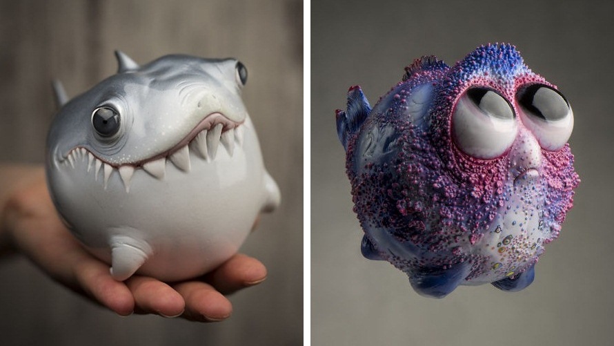 ศิลปินชาวโปแลนด์ สร้างผลงานสัตว์ทะเลสายพันธุ์จ่ำม่ำ อ้วนตุ๊บตั๊บน่ากอดเสียจริงน้อง!!