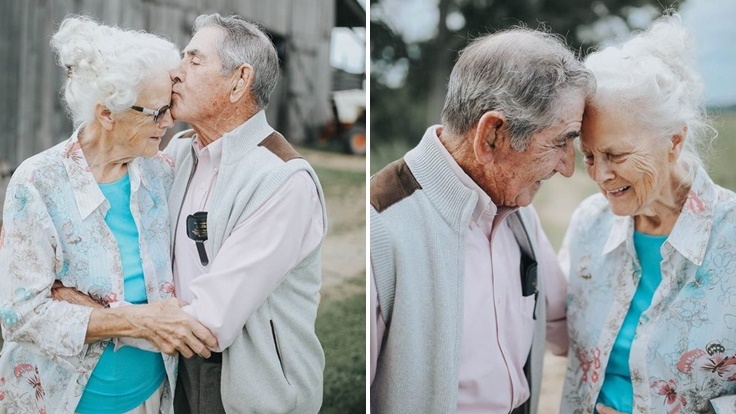 ภาพความประทับใจ ความรักระหว่างคุณตาและคุณยาย แม้จะผ่านมา 70 ปี รักก็ยังไม่จืดจาง