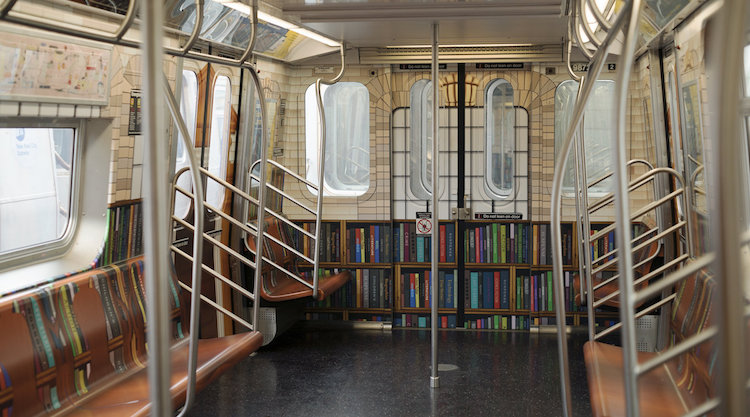 ห้องสมุดสาธารณะนิวยอร์คผุดไอเดียสุดเจ๋ง เปลี่ยนรถไฟใต้ดินเป็นห้องสมุดดิจิตอลเคลื่อนที่!!