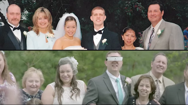 ชายตาบอดมองเห็นภรรยาเป็นครั้งแรก ด้วยอุปกรณ์พิเศษ และจัดงานแต่งครบรอบ 15 ปีอีกครั้ง