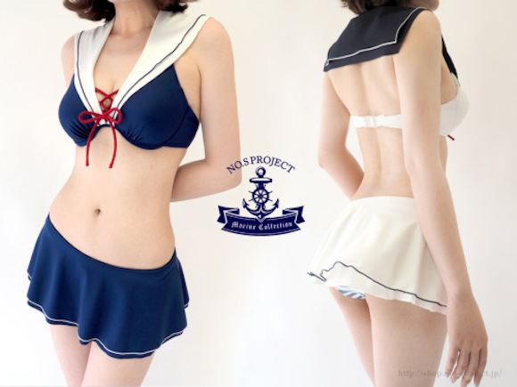 ญี่ปุ่นเนรมิต “ชุดบิกินี่กะลาสีเรือ” เซ็กซี่คาวาอิ๊ถูกใจสาวๆ จนขายดีเป็นเทน้ำเทท่า!!