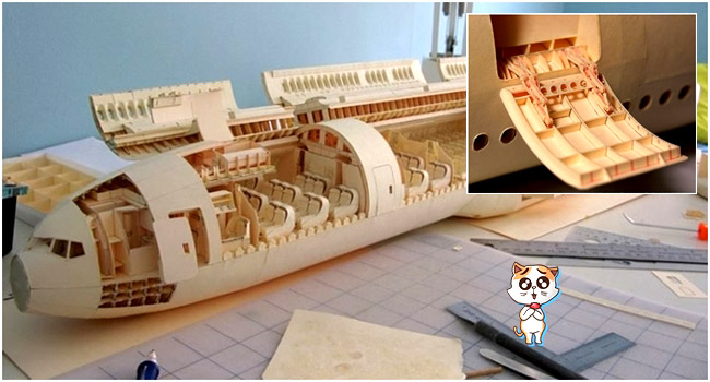 ดีไซน์เนอร์ทุ่มเวลา 9 ปี เพื่อสร้างเครื่องบินจำลองจากกระดาษ อันปราณีตบรรจงที่สุดในโลก..!!