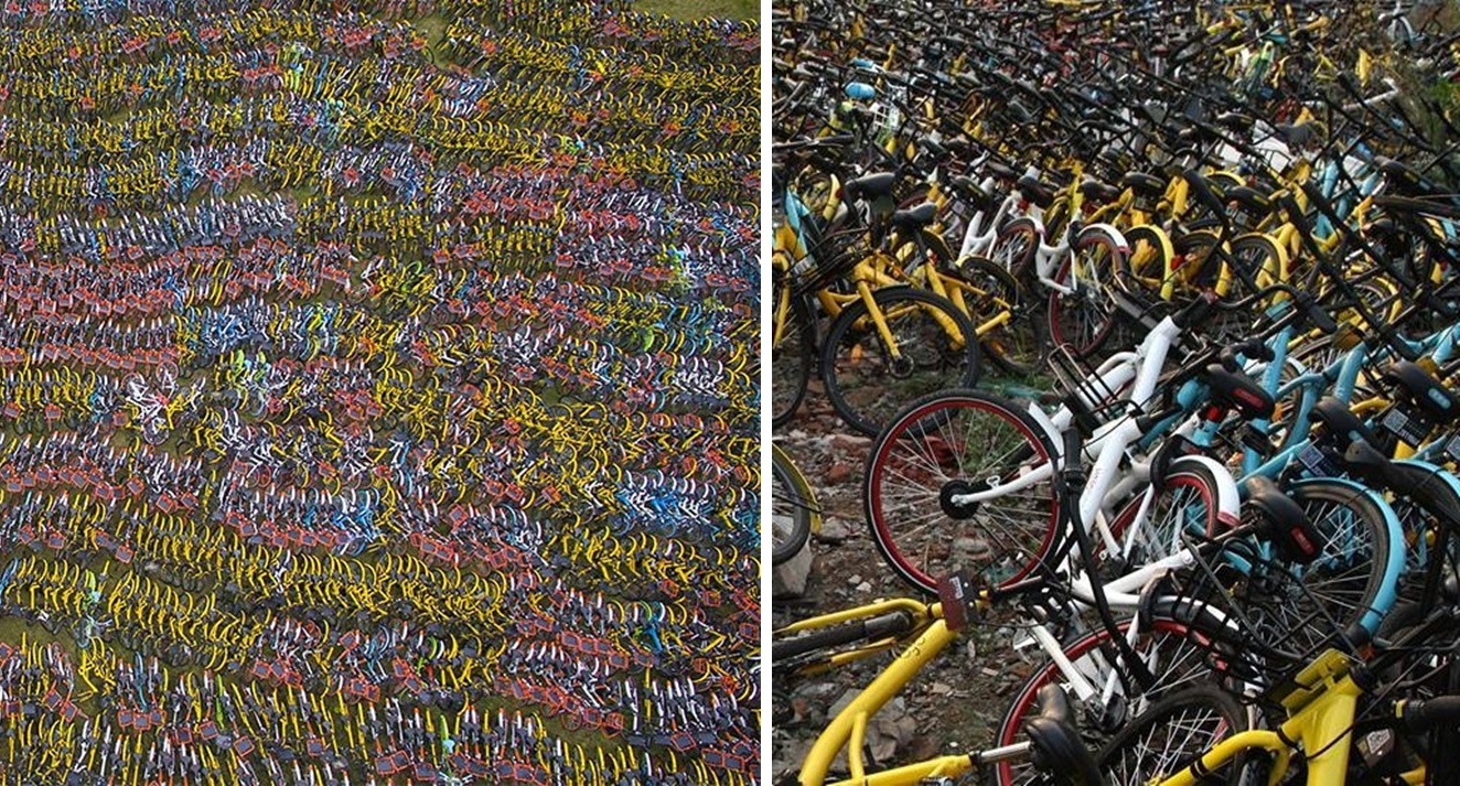 โครงการ “จักรยานสาธารณะ” ของรัฐบาลจีน นำไปสู่สุสานจักรยานมากว่า 20,000 คัน