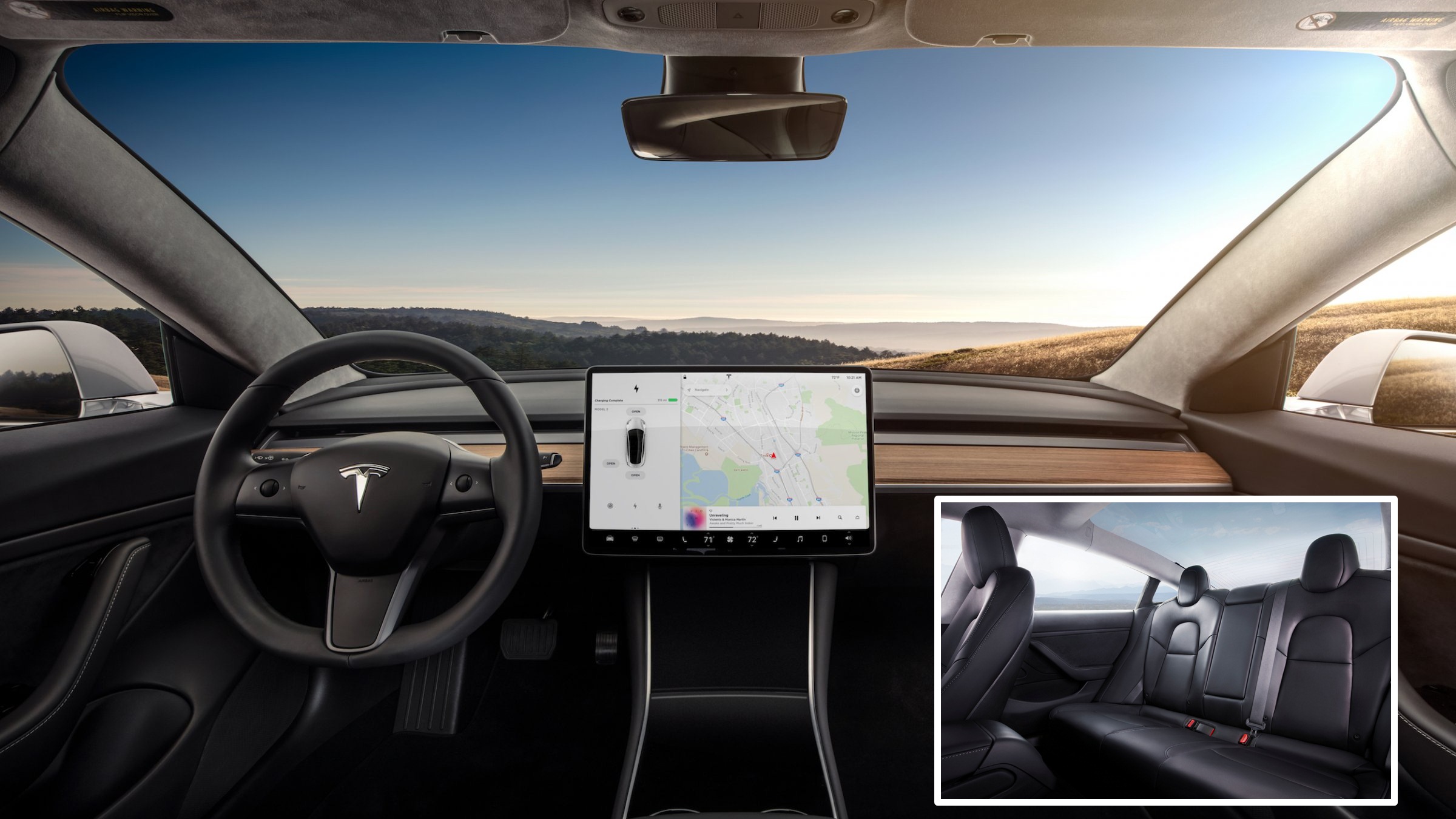 เผยโฉม Tesla Model 3 ยานยนต์แห่งโลกอนาคต ไร้แผงหน้าปัด เรียบหรูสไตล์มินิมอล์!!