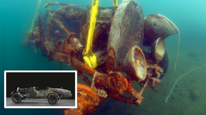 เรื่องราวน่าสนใจของรถ “Bugatti” รุ่นหายากที่ถูกพบอยู่ใต้ก้นทะเลสาบในสวิตเซอร์แลนด์