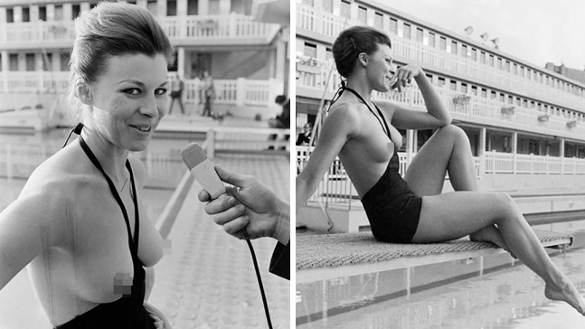 ชุดว่ายน้ำ “โมโนกินี” แฟชั่นสุดแปลกจากปี 1964 ที่เผยให้เห็นหน้าอกทั้งเต้า แบบไม่ปกปิด!!??