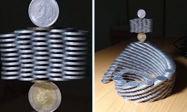 ชาวเน็ตญี่ปุ่น ใช้เวลาว่างในการสร้างสรรค์ผลงาน “ประติมากรรมจากเหรียญ” มันเจ๋งฝุดๆ
