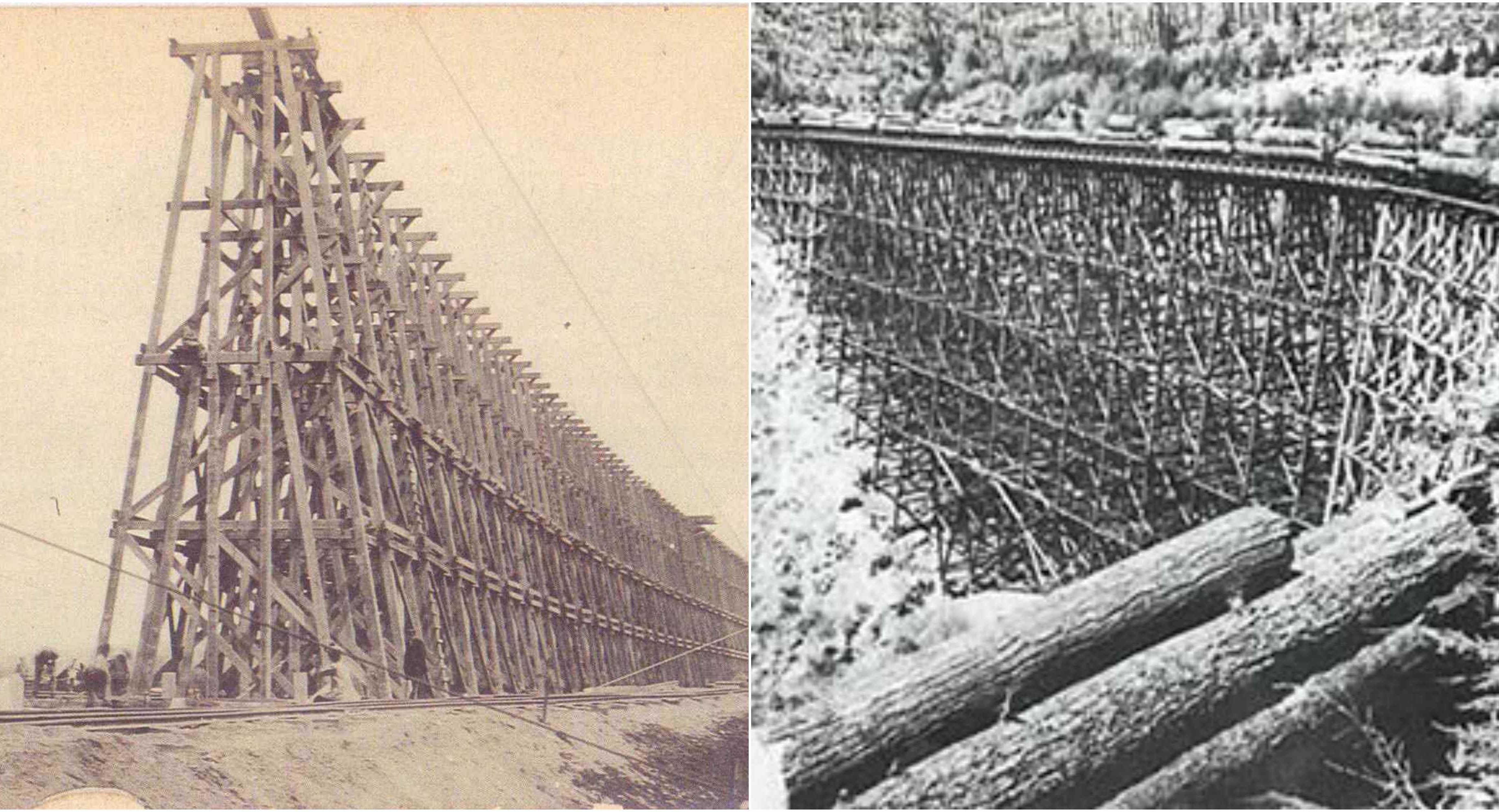ชมการสร้างสะพานรถไฟจากไม้ในช่วงศตวรรษที่ 19 ในยุคที่เทคโนโลยียังไม่ก้าวหน้าเท่าไหร่