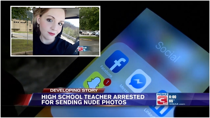 ครูสาวถูกจับกุม หลังส่งภาพเปลือยของตัวเอง ให้นักเรียนชายกว่า 5 คนในระยะหลายเดือน…