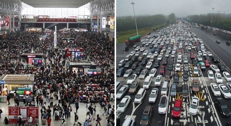 รวม 20 ภาพบรรยากาศ “โกลเด้นวีค” ในประเทศจีน วันหยุดยาวผู้คนเดินทางเพียบ!!