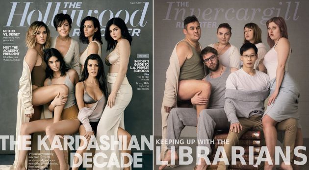 บรรณารักษ์ถ่ายภาพถ่ายเลียนแบบสาวๆ ตระกูล Kardashian แถมดูดีไม่แพ้ต้นฉบับเลย