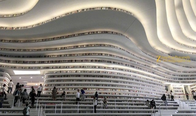 เผยโฉม “ห้องสมุดเทียนจิน” สถานที่อ่านหนังสือแห่งอนาคต ยิ่งใหญ่และอลังการที่สุดในโลก