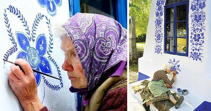คุณยายวัย 90 ปี เปลี่ยนหมู่บ้านทั้งหมู่บ้านให้กลายเป็นแกลลอรี่โชว์ผลงานศิลปะของเธอ