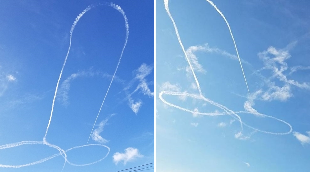 กองทัพเรือสหรัฐฯ แถลงขอโทษ หลังนักบินวาด ‘รูปหรรมส์’ บนท้องฟ้าจนดังไปทั่วโลก