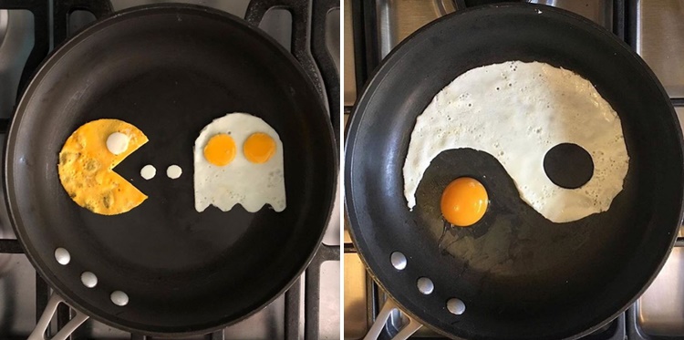 ไอจีศิลปะแห่งอาหารเช้า คว้า “ไข่ดาว” มาทำเป็นรูปภาพแหวกแนว สุนทรีย์ไปอีก