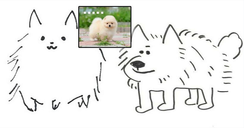 เมื่อผมให้เพื่อนร่วมงานวาดภาพ ‘หมาปอม’ เจ้านายก็วาด ไม่มีความใกล้เคียงเล้ย!!
