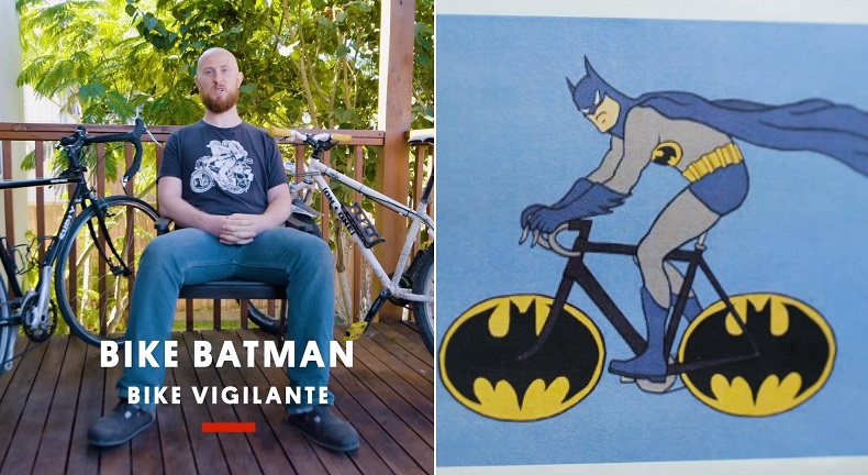 รู้จักกับ ‘Bike Batman’ ฮีโร่ผู้ผดุงความยุติธรรมให้กับเหล่านักปั่นบนท้องถนน