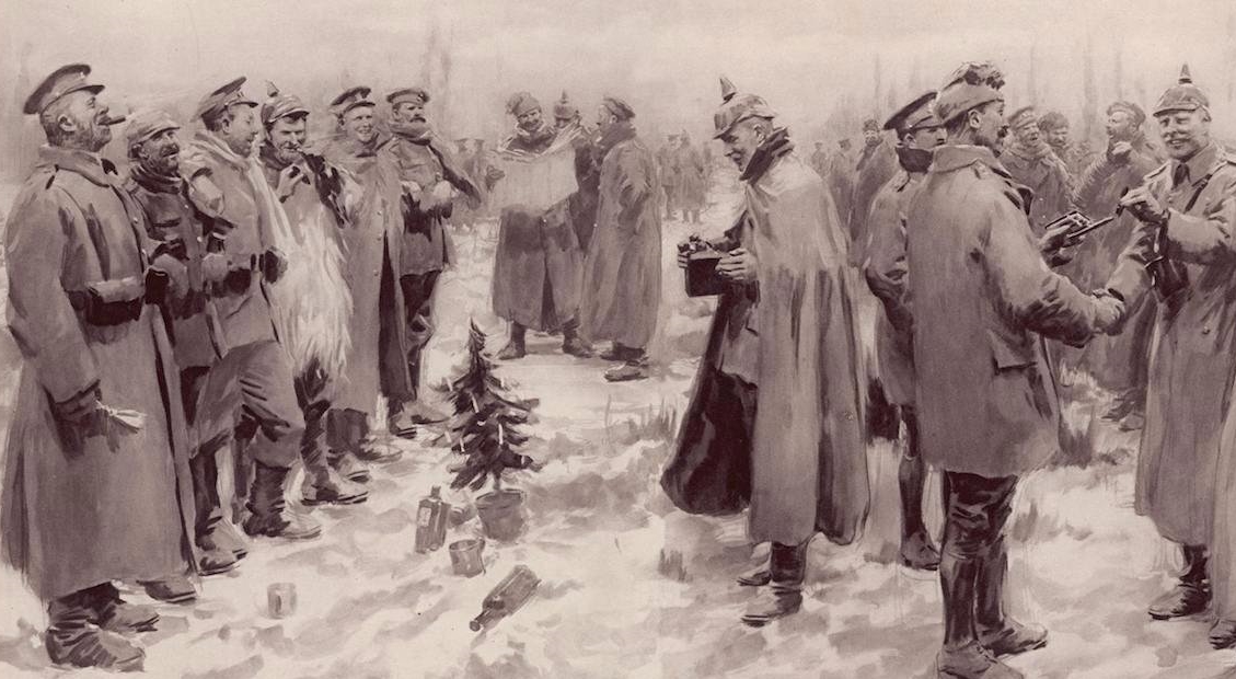 เรื่องราวจาก WWI เมื่อทหารทั้งสองฝั่งหยุดจับปืน แล้วมาร่วมจับมือเฉลิมฉลองคริสต์มาสแทน…