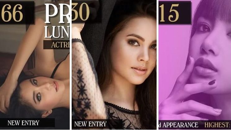 3 หญิงไทยติดอันดับหญิง 100 คน ที่มี “ใบหน้างดงาม” จากคนทั่วโลกโดย TC Candler