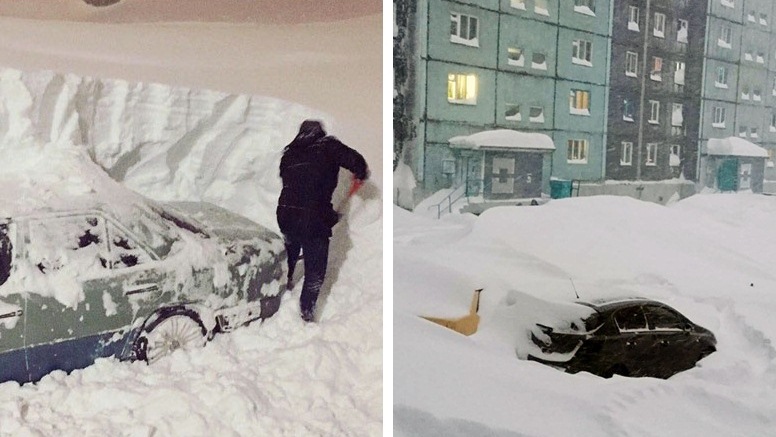 รุนแรงเหลือเกิน ชาวบ้านใน Norilsk จอดรถทิ้งข้างนอกแค่ 5 นาที พริบตาเดียวรถหายไปทั้งคัน