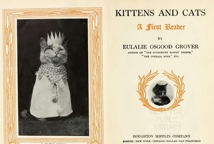 หนังสือเรียนของเด็กประถมสมัย 100 ปีก่อน ทำไมมันมีแต่รูปแมว แมว แมว เต็มไปหมดเลย