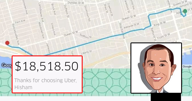 ลูกค้าถึงกับงง นั่ง Uber ประมาณ 20 นาที โดนเก็บค่าโดยสารไปกว่า 460,000 บาท!?