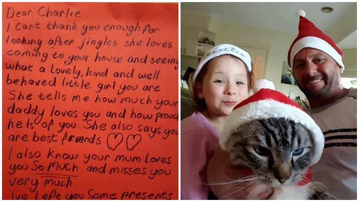 มีซึ้ง!! เรื่องราวอบอุ่นหัวใจของคุณพ่อเลี้ยงเดี่ยว ที่เขียนจดหมายจากซานต้าให้ลูกสาวทุกปี