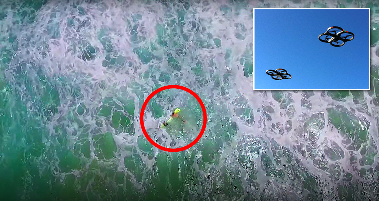 โดรนช่วยชีวิต 2 วัยรุ่นลอยคอกลางทะเล ได้เป็นครั้งแรกของโลก เร็วกว่าเรือกู้ชีพอีก!!