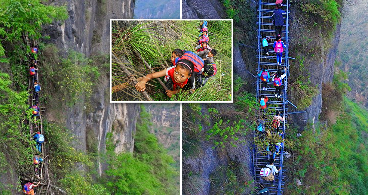 จีนเตรียมเปลี่ยนหน้าผาที่เด็กใช้ปีนไปโรงเรียนเป็นที่ท่องเที่ยว หลังได้รับความนิยม
