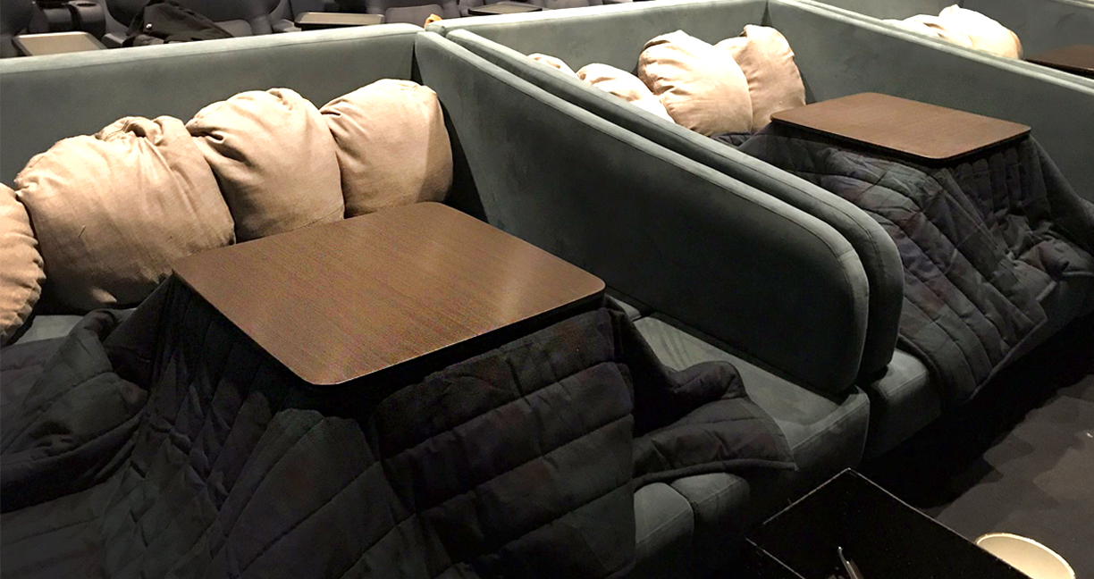 โรงหนังญี่ปุ่นเพิ่มที่นั่ง (หรือนอน) พร้อมโต๊ะโคทัตสึให้ซุกอุ่นๆ งานนี้มีหลับก็ไม่แปลกแล้วล่ะ