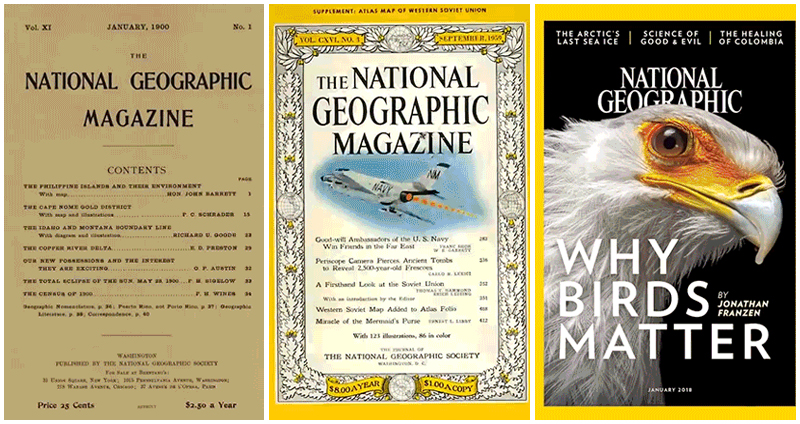 ชมปกนิตยสาร National Geographic ประวัติศาสตร์ยาวนาน 130 ปี ย่อมาให้ดูใน 2 นาที!!