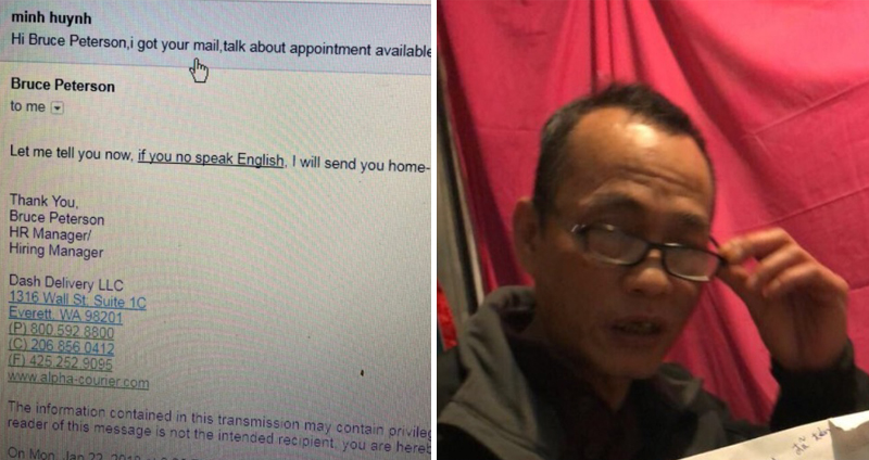 คุณพ่อชาวเวียดนามส่งอีเมลสมัครงาน ฝ่ายบุคคลตอบกลับ ‘ถ้าไม่พูดอังกฤษ จะไล่ส่งกลับบ้าน’