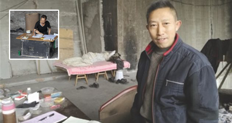 หนุ่มจีนอาศัยอยู่ใต้สะพานนานนับสิบปี พยายามฝึกวิชาถอดรหัส ‘หวย’ หวังรวยทางลัด