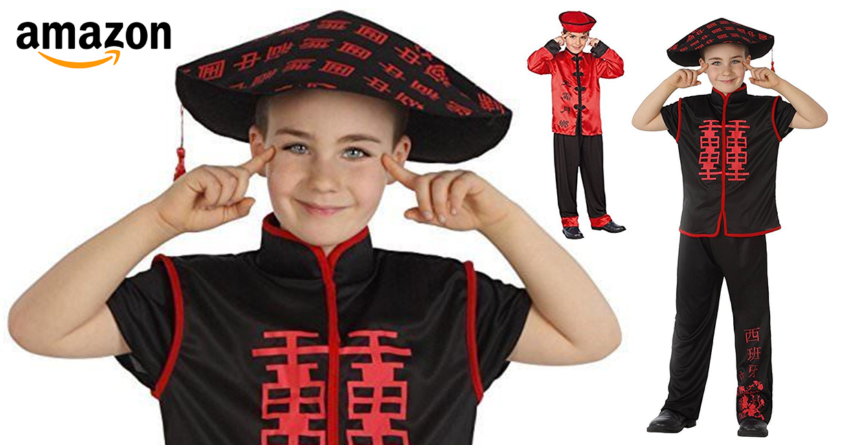 Amazon โฆษณาเสื้อผ้าสไตล์จีน โดยให้เด็กฝรั่งเป็นนายแบบแล้วทำท่าดึงตาให้ตี่